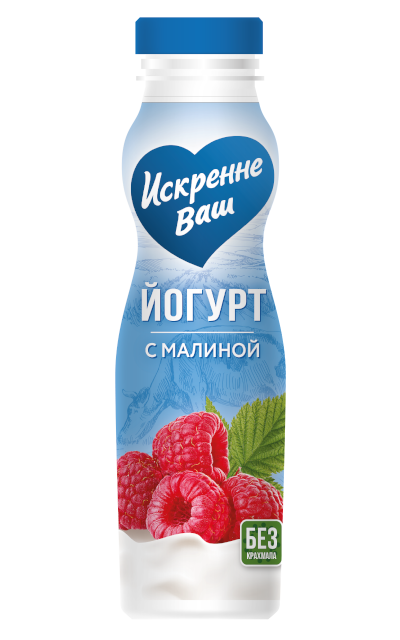 Йогурт с малиной 1,5% жирность